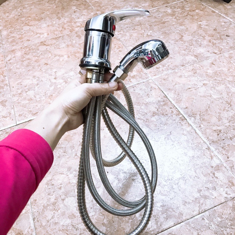 Product image Bộ vòi gật gù vòi hoa sen inox bồn gội 1