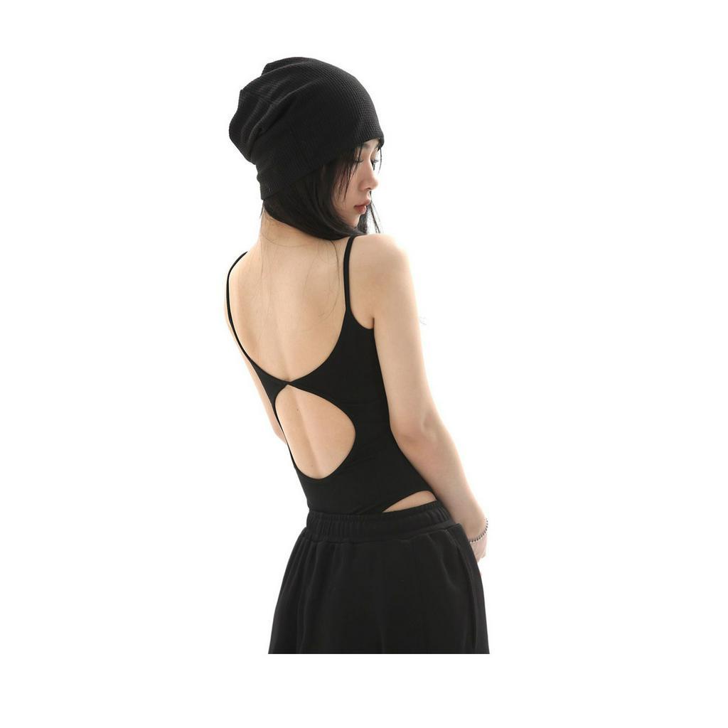 Áo Bodysuit Hai Dây RANSHI Thiết Kế Hở Lưng Sexy Áo Liền Thân Cut Out Khoe Lưng Gợi Cảm - RBS011