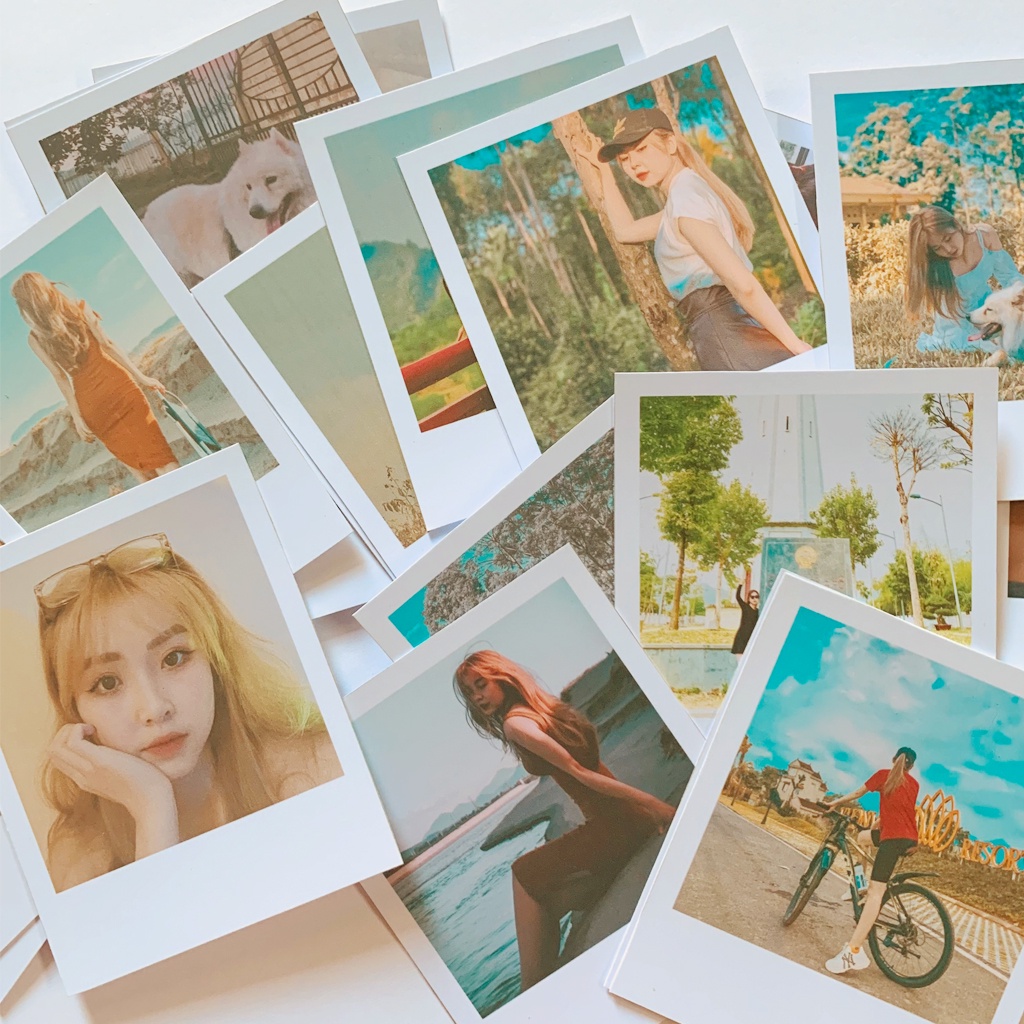 In ảnh polaroid theo yêu cầu chống thấm nước định lượng 300gsm siêu dày (in từ 20 ảnh)  SAMI