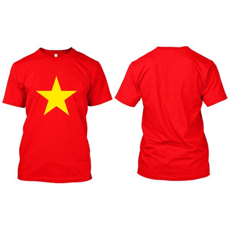 Áo Cờ Đỏ Sao Vàng, Áo Phông Trơn Nhiều Màu Người Lớn | Shopee Việt Nam