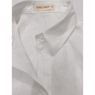 (Sẵn HCM) Áo sơ mi nữ tay ngắn 100% LINEN, 12 màu - JUNE LINEN #A10