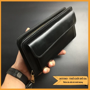 Women's Elegant Genuine Leather Clutch · CL04