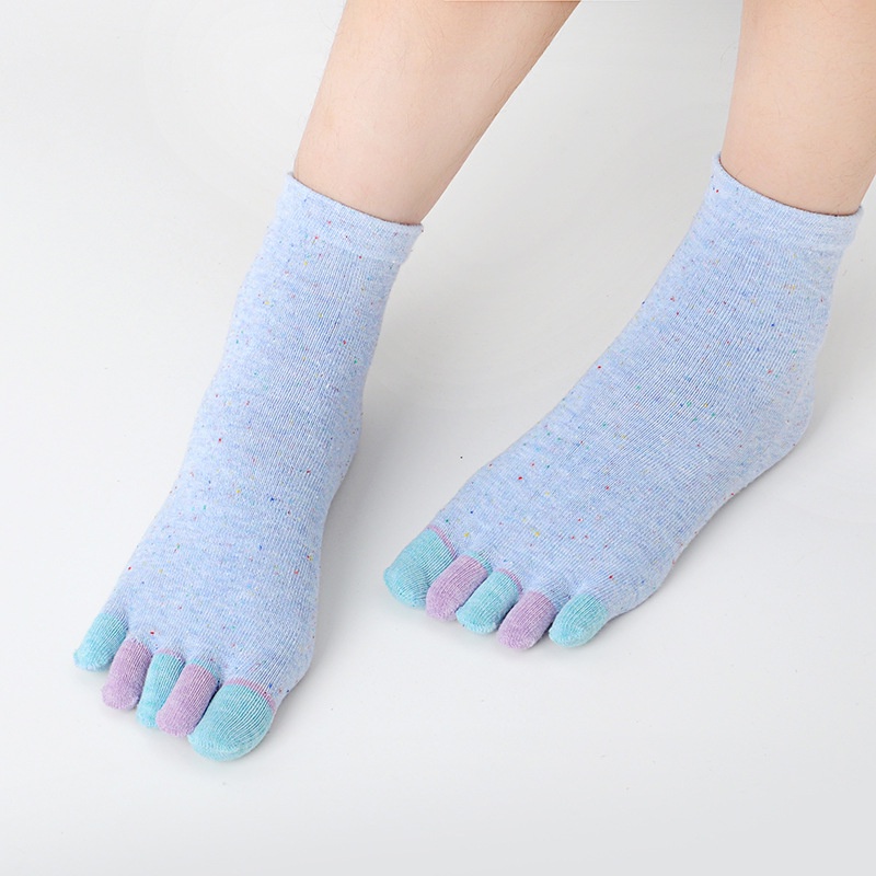 3 Đôi Tất Cotton Năm Ngón Chân Thời Trang 5 Ngón Chân Thoáng Khí Đến Mắt Cá Chân