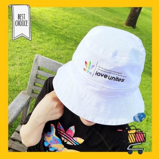 Mũ Bucket Love Unites Trắng [HÌNH MẪU SHOP CHỤP] Mũ Bucket Unisex