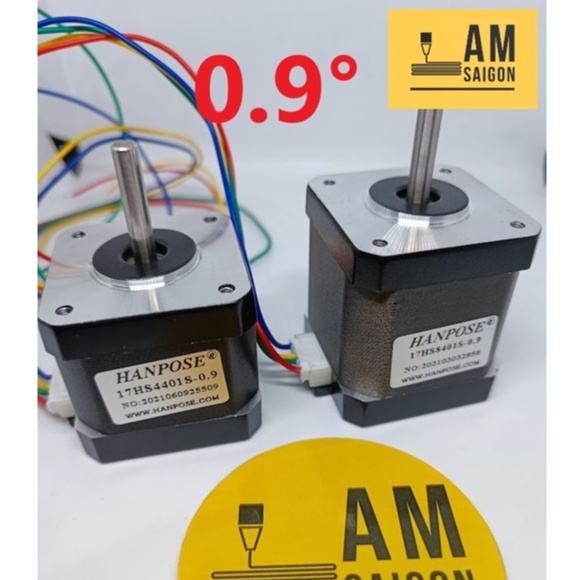 [New 100%] Động cơ bước step motor 42 0.9 độ NEMA17 hãng HANPOSE mới ...