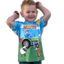 YB1 Blippi Cosplay Trang Phục Áo Thun Tay Ngắn Top 3D In Đồng Phục Tiệc Halloween Thể Hiện Cha Mẹ-Con Trang Phục BY1