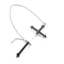 Yoo Fashion Spike cho Cross Ear Cuff Quấn Bông tai xỏ khuyên dây chuyền dài cho câu lạc bộ tiệc tùng