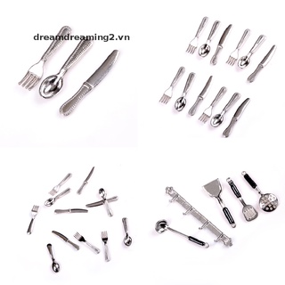 Bộ 12 Dao Và Nĩa Cho Nhà Búp Bê