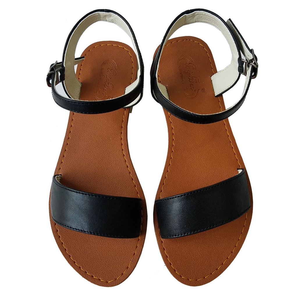 Giày Sandal Nữ Da Bò Thật BIGGBEN Cao Cấp HKD573