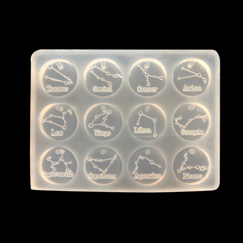 Khuôn silicon cho làm nữ trang hình 12 chòm sao DIY