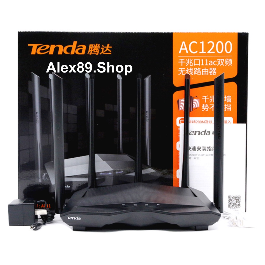 🔥10.10🔥[ENGHLISH VERSION] Tenda AC11 Thiết Bị Phát Wifi Chuẩn 1200M ...