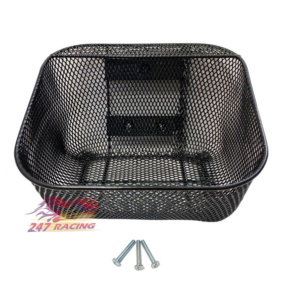 Rổ lưới gắn xe máy Wave NHỎ dưới hàng rẻ đẹp bền tặng kèm ốc gắn rổ