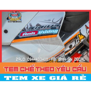 TEM RỜI SIRIUS RACING BOY CỰC ĐẸP