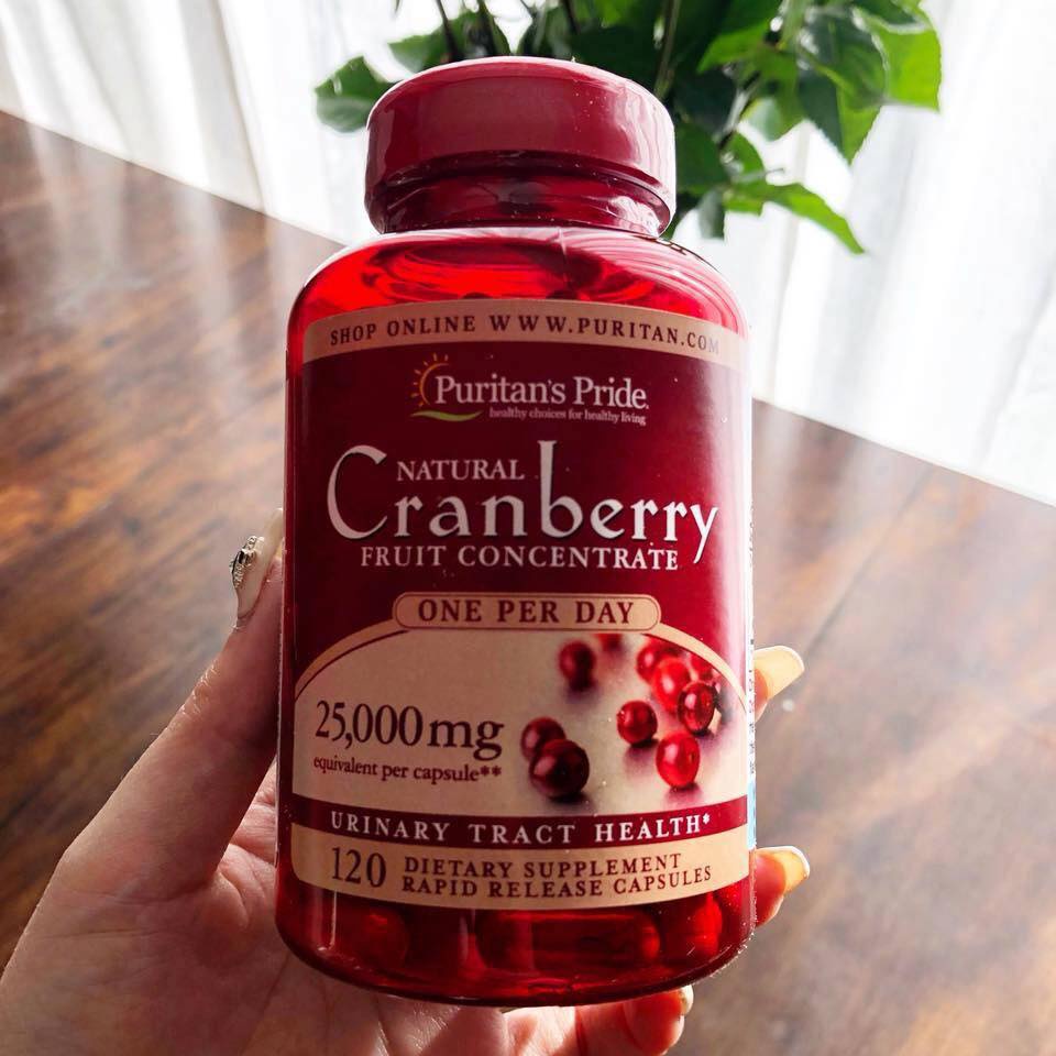 VIÊN UỐNG PURITAN'S PRIDE NATURAL CRANBERRY 120 VIÊN 9479 Shopee