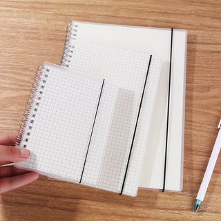 MUJI Sổ Tay PP Dạng Xoắn Khổ A6 / A5 / B5 Có Dây Nịt Dùng Cho Học Sinh / Văn Phòng