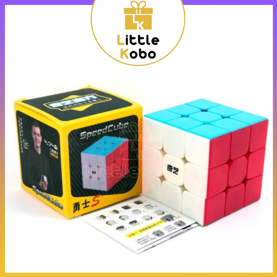 Rubik 3×3 QiYi Warrior S 3×3 Rubic 3 Tầng Không Viền Stickerless Đồ Chơi Trí Tuệ Trẻ Em Tư Duy