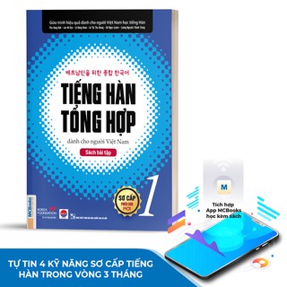 Sách - Tiếng Hàn tổng hợp dành cho người Việt Nam - Sách bài tập sơ cấp 1