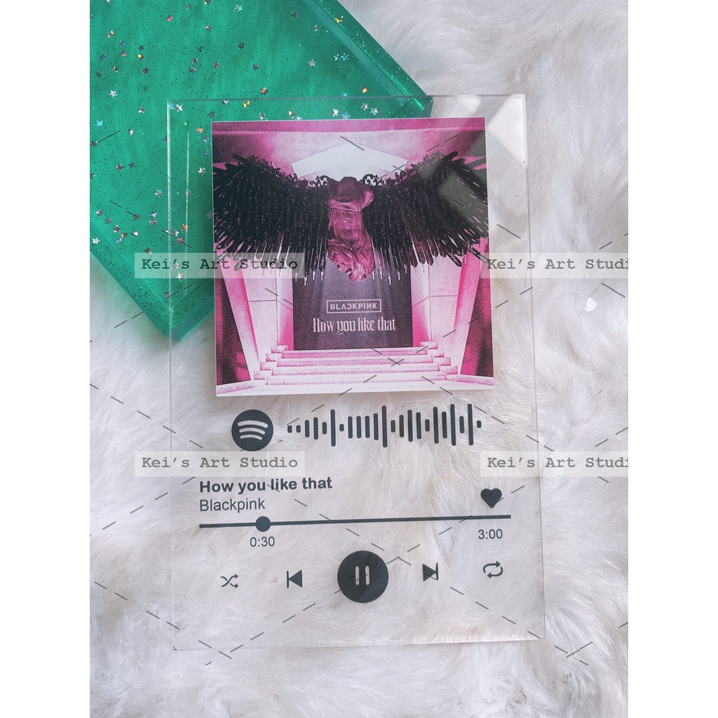 KHUNG ẢNH TRONG SUỐT SPOTIFY BLACKPINK (10X15cm): Pink venom, Lisa - Lalisa; Rosé - Gone; On the ground; Jennie Solo