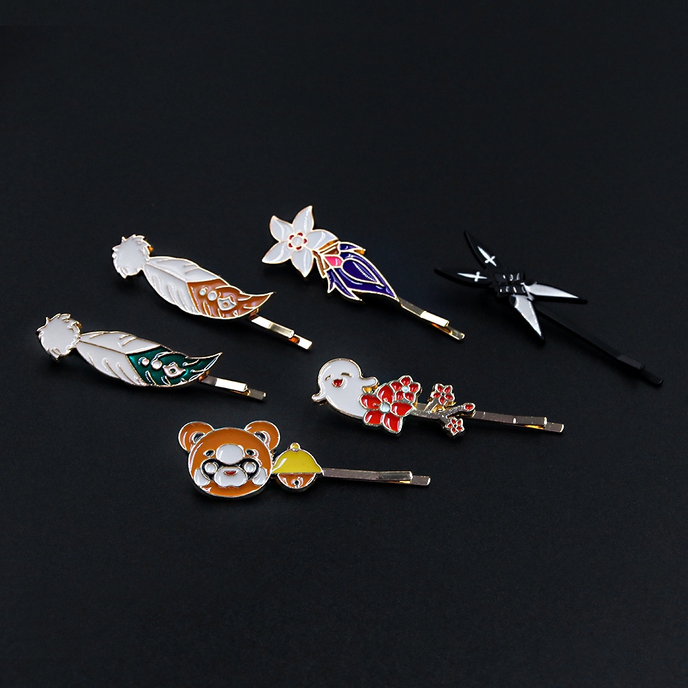 YT4 Genshin - Kẹp tóc, Mũ đội đầu Cosplay hình ảnh Hu Tao & Keqing