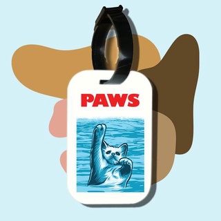 Thẻ hành lý cho túi xách balo du lịch in hình Cat Lover series - Paws (nhiều màu)