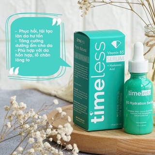 Tinh Chất Timeless Vitamin B5 + Hyaluronic Acid Cấp Nước Và Phục Hồi Da 30ml Duduhouse