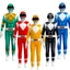 Trang phục Rangers dành cho trẻ em và người lớn có áo liền quần và mặt nạ nhân vật bền bỉ * *