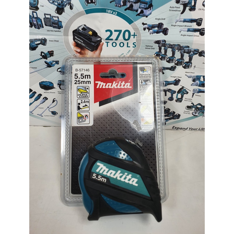 Thước cuộn thép Makita 5.5mx25mm B-57146 | Shopee Việt Nam