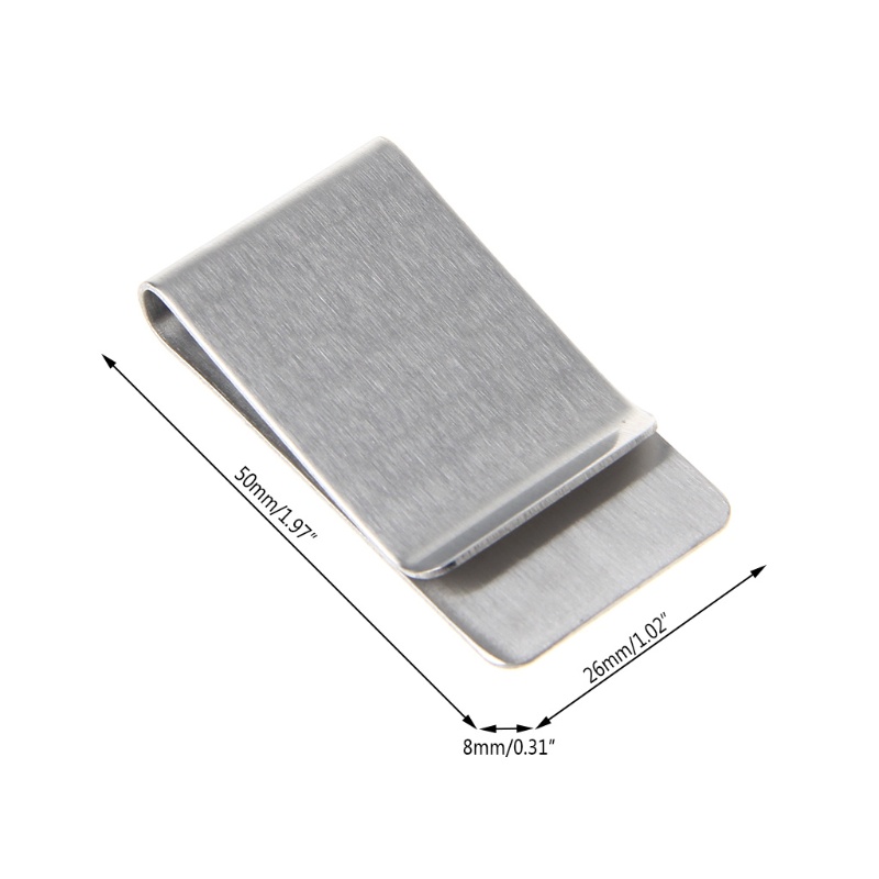 Jenniferab Slim Quality Slim Money Clip Ví đựng thẻ tín dụng Thép không gỉ mới
