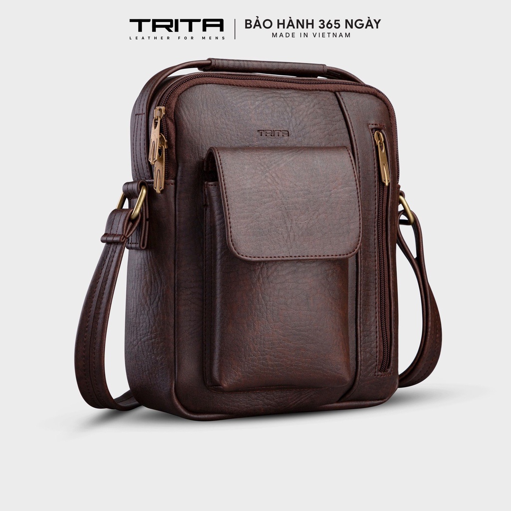 Túi đeo chéo da nam nữ thời trang TRITA RTN3