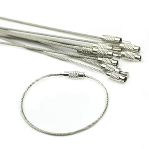 GODD 10 Chiếc Khóa Vít Dây Thép Không Gỉ Móc Khóa Cho Móc Khóa Cáp Ngoài Trời Hik