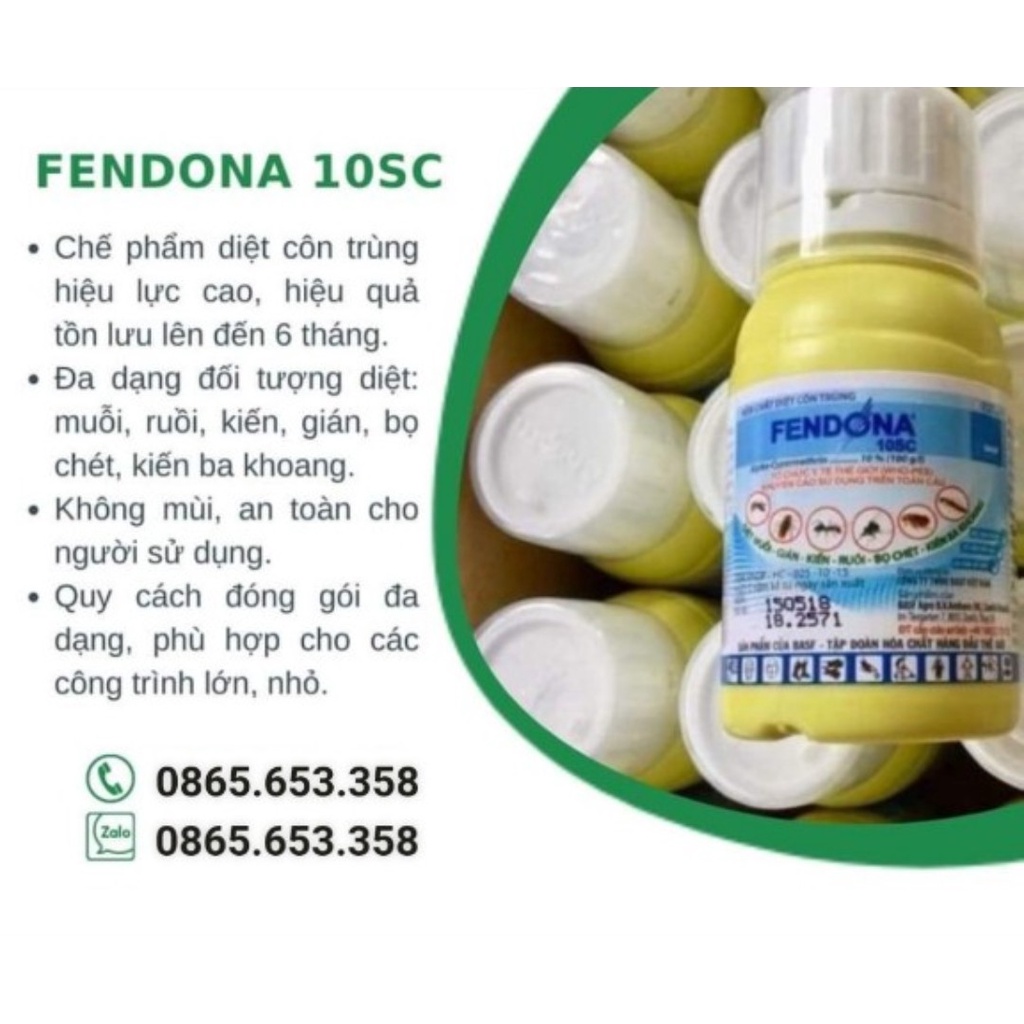 THUỐC DIỆT MUỖI Y TẾ FENDONA 10SC CHAI 50ML. | Shopee Việt Nam
