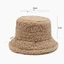 DARON Lambwool Xô Mũ Có Thể Điều Chỉnh Có Thể Gập Lại Chống Nắng Cừu Sang Trọng Thu Đông Cho Nữ Mũ Phong Cách Hàn Quốc
