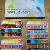 [1ml] Bộ màu nước bỏ túi Phoenix 24 màu, Bộ pocket màu nước Marie's 18 màu
