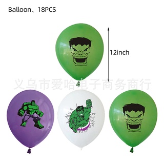 ST2 The Hulk Robert Bruce Banner Trang trí tiệc sinh nhật biểu ngữ bong bóng bánh topper mặt dây chuyền bộ cung cấp TS2