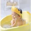 Mũ gội đầu chắn nước bảo vệ tai và mắt hình vương miện, nón tắm có thể điều chỉnh vòng đầu, chất liệu PP + TPE cao cấp