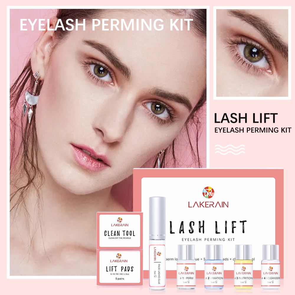 Bộ nâng mi mi Lông mi Perm Lash Lifiting Lông mi Perm Dụng cụ Bộ lông mày Cán mi uốn cong cho Salon Sử dụng tại nhà