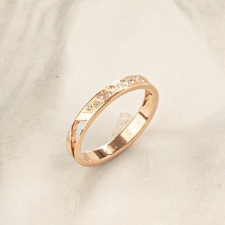 Nhẫn LAMY Eternity Anniversary Crystal Rose Gold Ring 8006