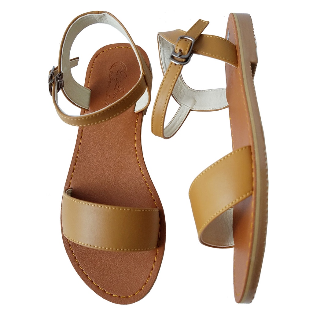 Giày Sandal Nữ Da Bò Thật BIGGBEN Cao Cấp HKD573