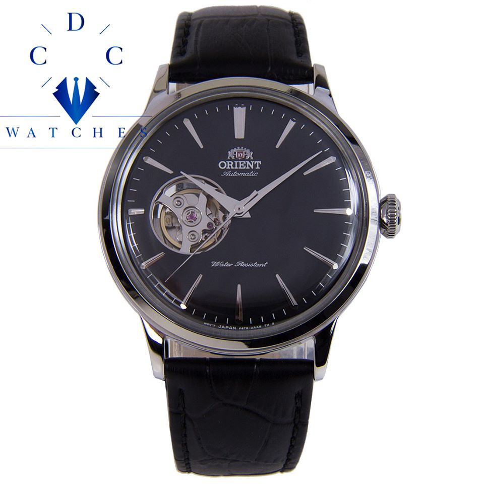 Orient Bambino Open Heart Orologio Uomo Automatico, Quadrante Verde, Cinturino Grigio, Bracciale Acciaio, 3 Bar