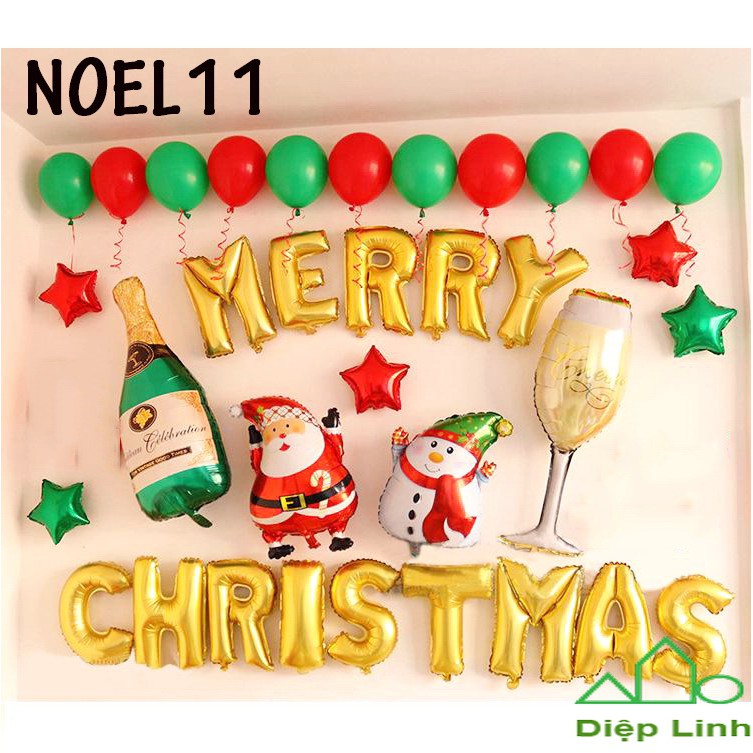 Sét Phụ Kiện Trang Trí Chủ Đề Noel Giáng Sinh Christmas | Shopee ...