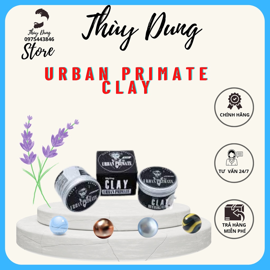 [ Chính Hãng Pre ] Sáp vuốt tóc Urban Primate Styling Clay 90gr Urban