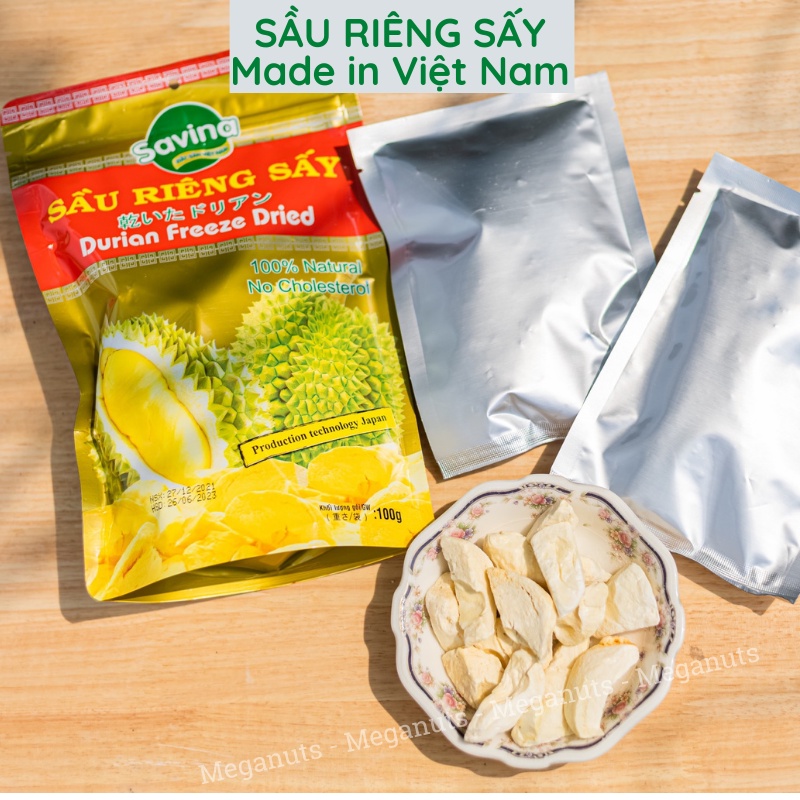 Sầu Riêng Sấy Thăng Hoa Giòn Xốp Gói 100g