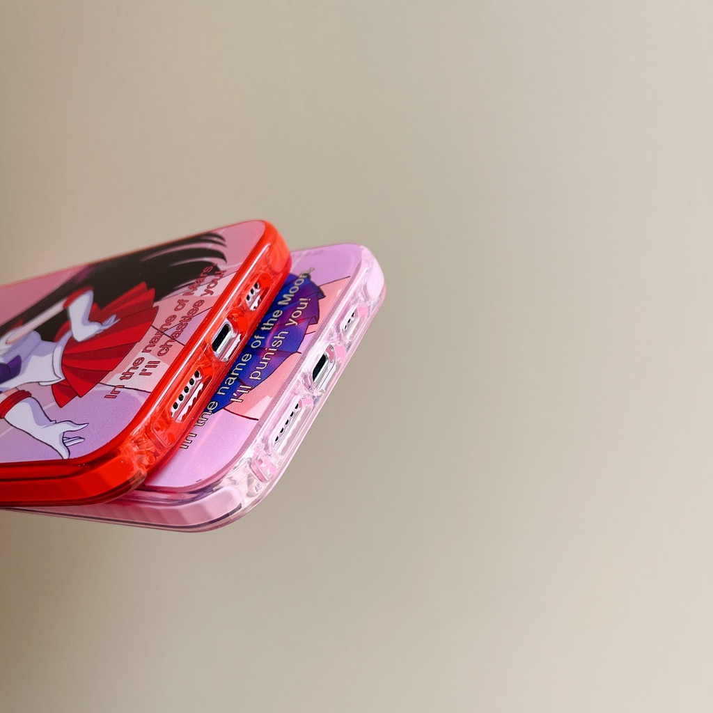 Sailor Moon Mercury Mars Venus Jupiter Retro Anime Nhật Bản Phim Hoạt Hình SoftCase Cover Vỏ Tương Thích Cho iPhone 17 Pro Max Air Plus 16 / 15 / 14 / 13 / 12 / 11 / XR / X / XS / SE / 8 / 7 / 6