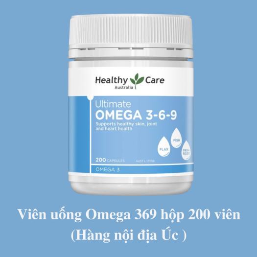 Healthy Care Ultimate Omega 3-6-9 - Viên uống tổng hợp Omega 3-6-9 200 viên