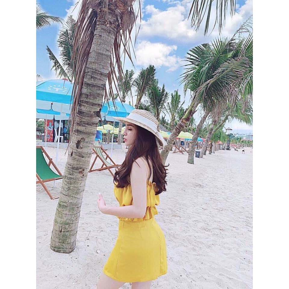 SET VÁY ÁO NỮ VÀNG XINH XẮN - SUMMER SET
