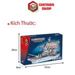 Bộ Xếp Hình Lego Tàu Chiến 1125 Chi Tiết , Mô Hình Lego Lắp Ráp Dành Cho Bé Giúp Phát Triển Tư Duy Từ Nhỏ GINTARO SHOP — ảnh 2