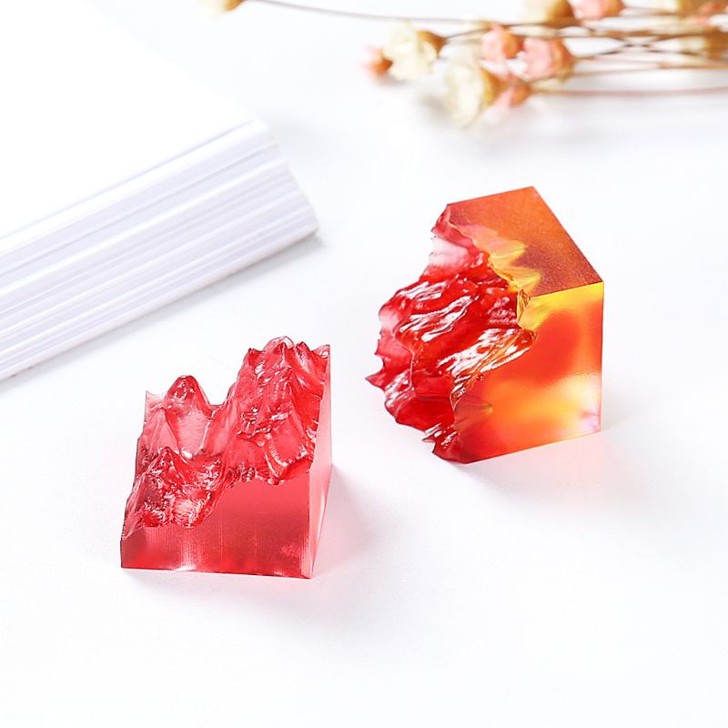 Khuôn Làm Mô Hình Phong Cảnh Núi Tuyết 3D Bằng Nhựa Resin DIY