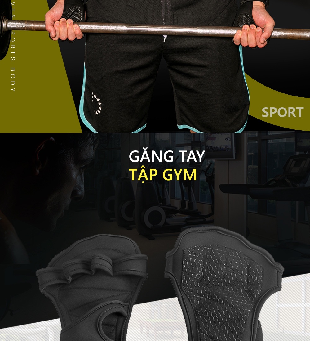 Mô tả Găng Tay Tập Gym Chính Hãng Bao Tay Tập Gym Thiết Kế Êm Ái Thoáng Khí Đệm Silicone Chống Trượt Cleacco SKDK Boro Sport - 3