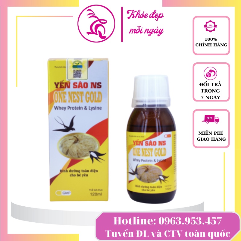 🆗.(Đã bán 172) Thực phẩm bổ sung dinh dưỡng trẻ em suy dinh dưỡng, biếng ăn, gầy yếu, chậm lớn, còi xương Yến sào NS one nest gold