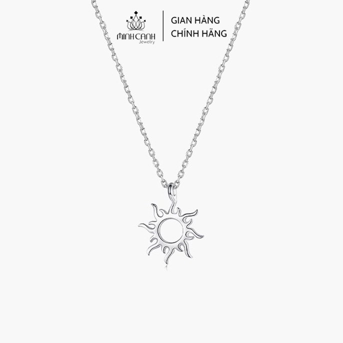 Ảnh Dây Chuyền Bạc Ta Hình Mặt Trời - Minh Canh Jewelry 1